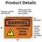Signmission Electrical Shock Hazard With Symbol OSHA Warning Sign, Vinyl Decal, 5in W x 3.5in L, 2PK OS-2PACK-WS-D-35-L-12100 - alternate 4